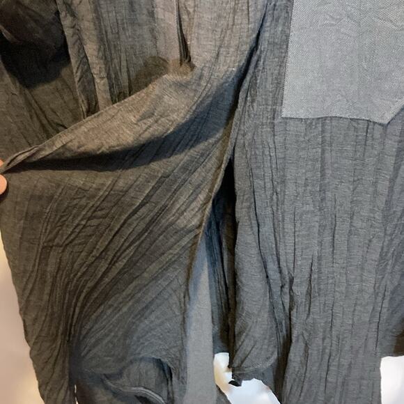 Jean Marc Philippe Gray Patchwork Artistic Maxi Length Unique Jacket Size 30 - Picture 6 of 10